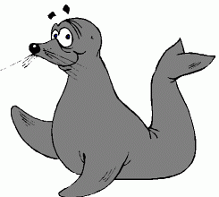 Seal Clip Art Black And White - Seal Clipart