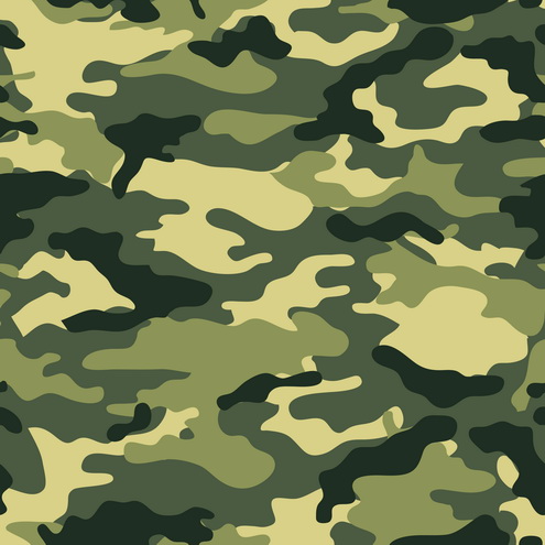 Seamless Background Camouflag - Camouflage Clip Art