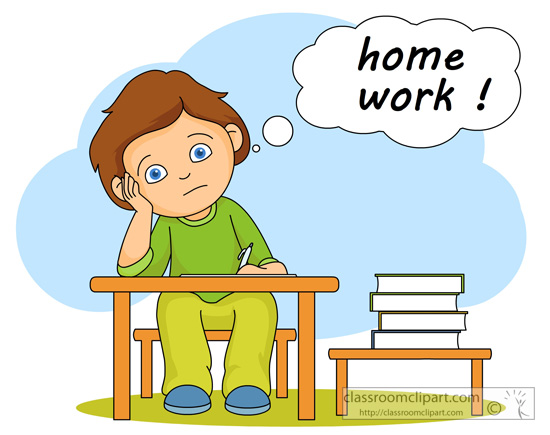 Homework clip art for kids fr