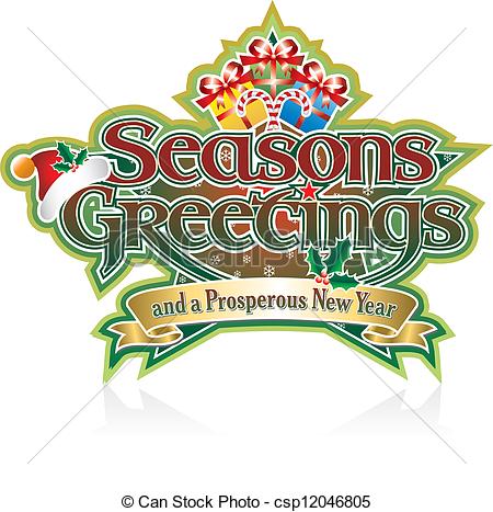 ... Seasons Greetings Presents - Seasons Greetings Lettering.