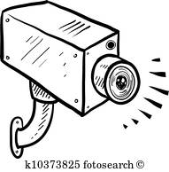 surveillance camera Clipart