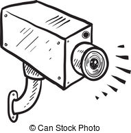 ... Security camera sketch - Doodle style security or... Security camera sketch Clip Artby ...