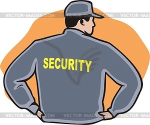 Security Guard Vector Clip Art