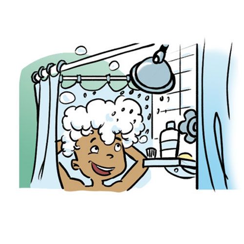 See Best Photos of Taking A S - Clipart Shower