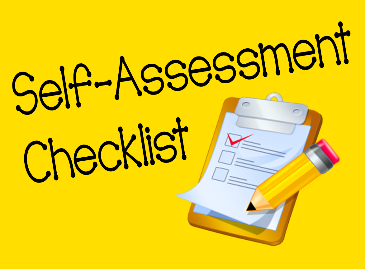 Self Assessment For Students Self Assessment Checklist