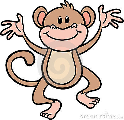 Monkey Clip Art. Cartoon Monk