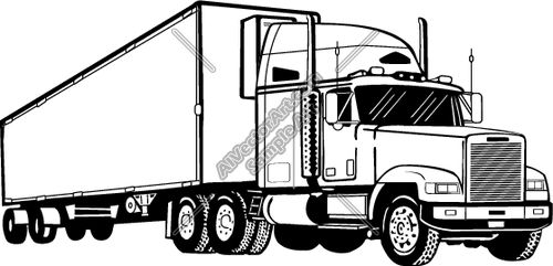 semi truck drawings | Semi1 Clipart and Vectorart: Vehicles - Semi Trucks Vectorart and ... | drawing ideas | Pinterest | Semi trucks, Trucks and Art