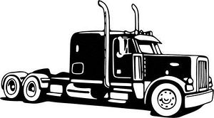 Semi truck free clipart icons .