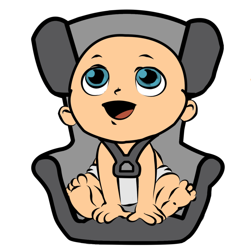 Clip Art - Baby Girl Car Seat