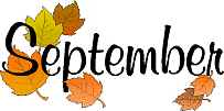 September with artistic trees
