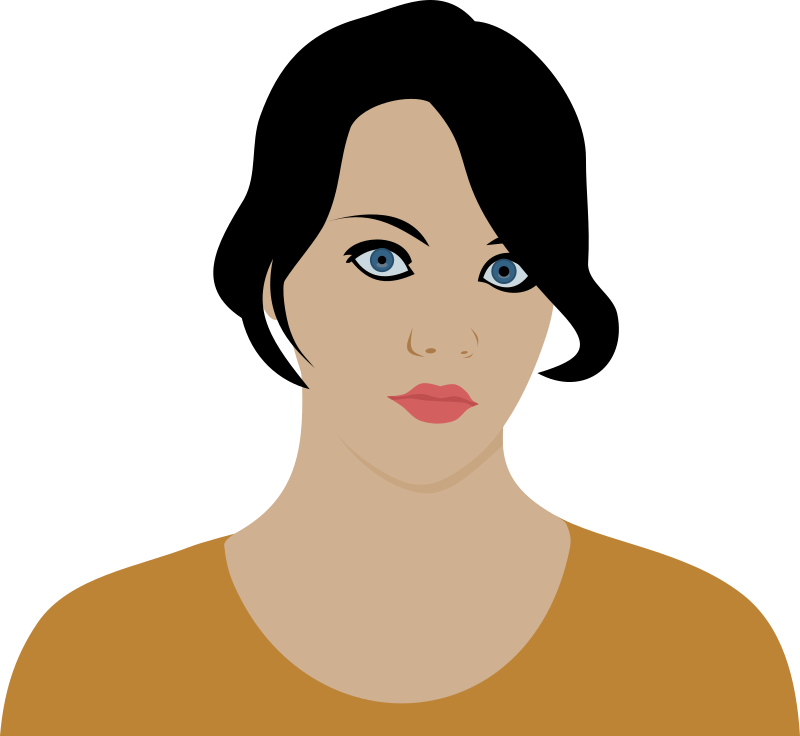 Serious Woman By Rones By Ron - Clip Art Woman