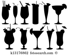 Martini glass clipart free to