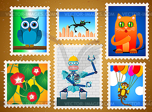 Post Office Stamps Clipart #1