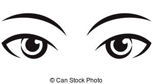 Clipart high eyes black and w