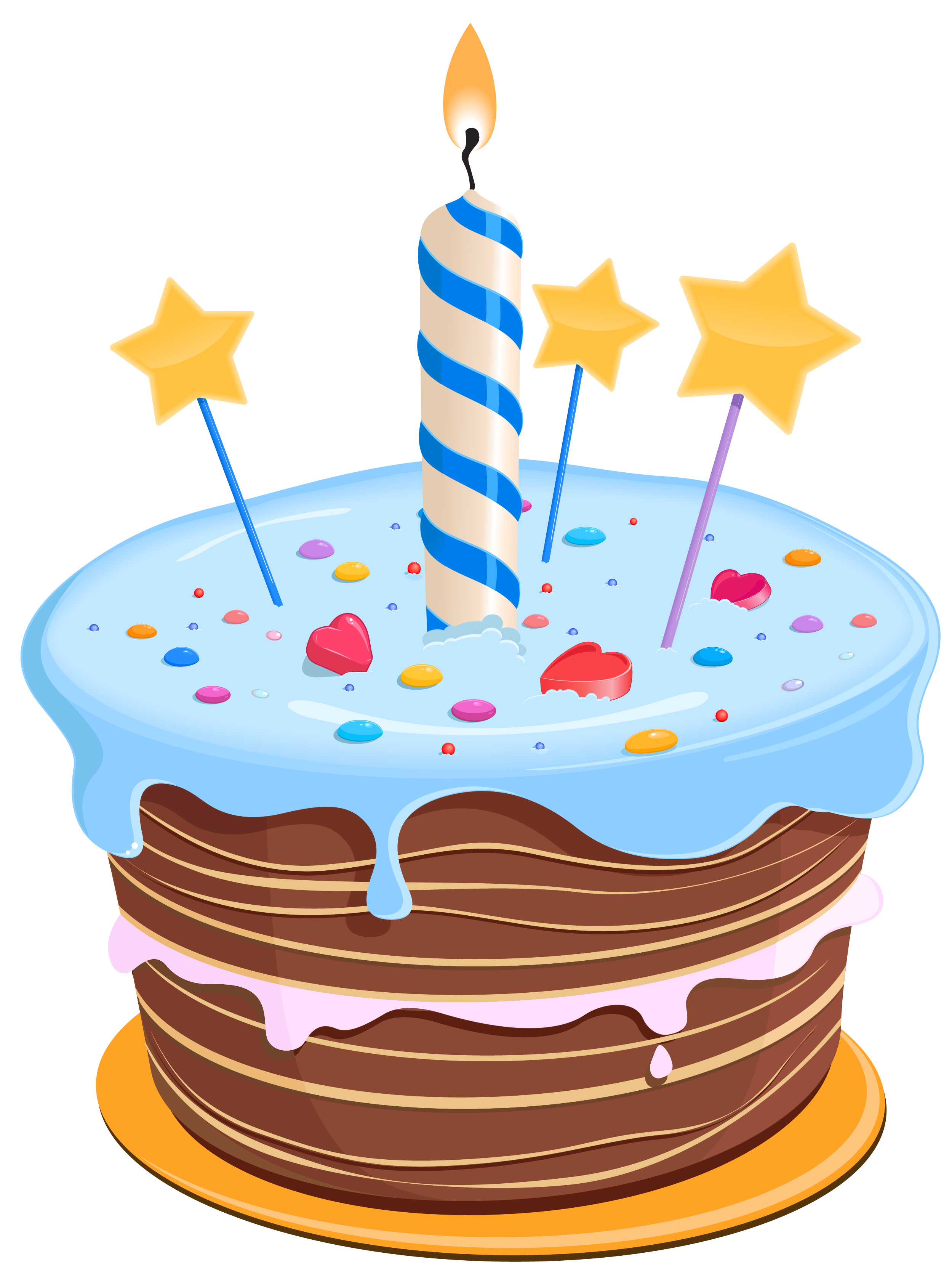 Set these cute birthday cake  - Birthday Cakes Clipart