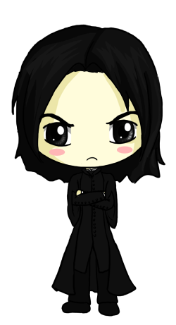 AngieVX 63 48 Snape Chibi by IcyPanther1