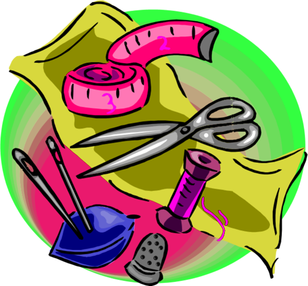 Clipart of sewing