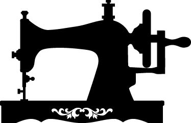 Singer sewing machine clipart