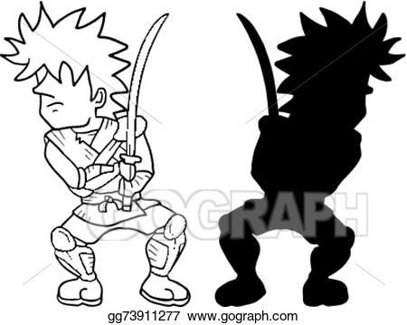 Shadow Warrior Clipart cartoon