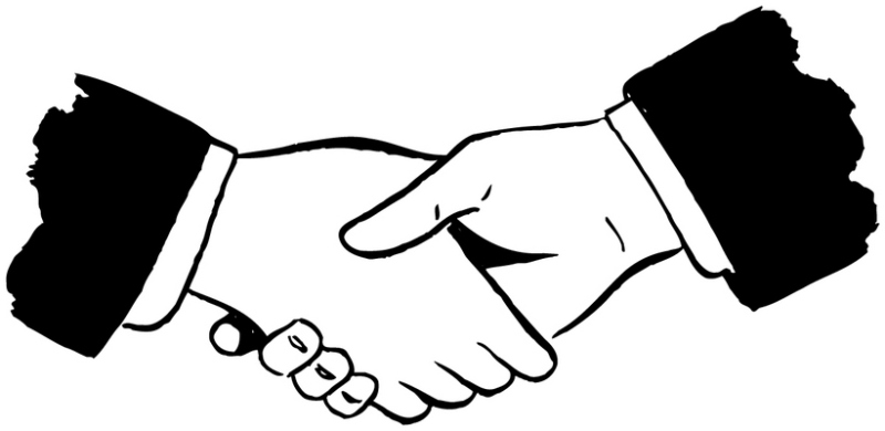 Businessman shake hand Clipar