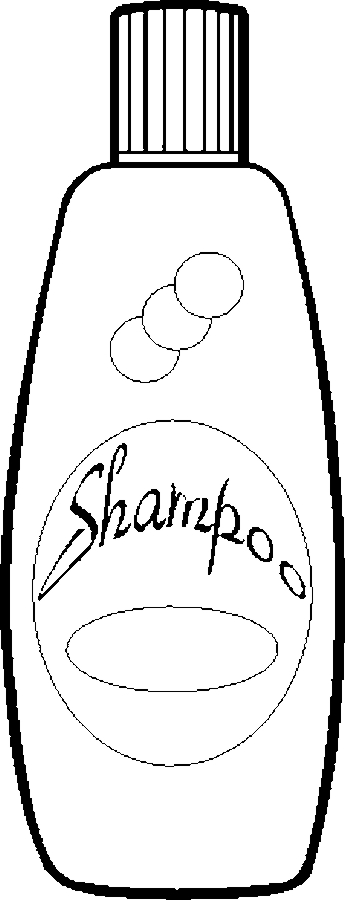Shampoo 1 Free Printable Bathroom Coloring Pages