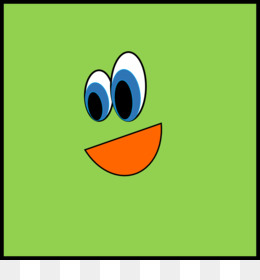 Amphibian Smiley Logo Happiness Font - Square Shape Cliparts