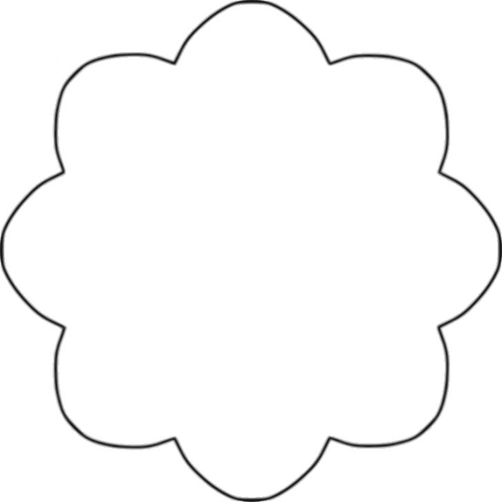 Flower Shape Clipart - Shape Clipart