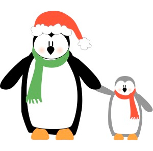 ShareHoliday Christmas Pengui - Free Clip Art Holidays