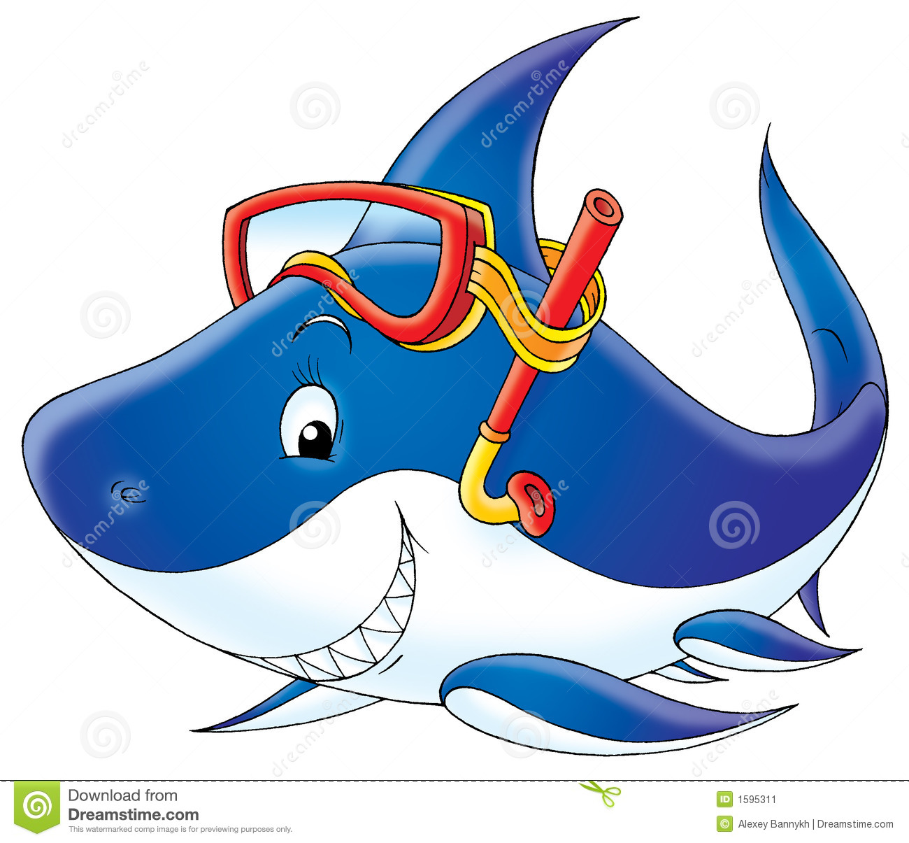 Free Large Cartoon Shark Clip