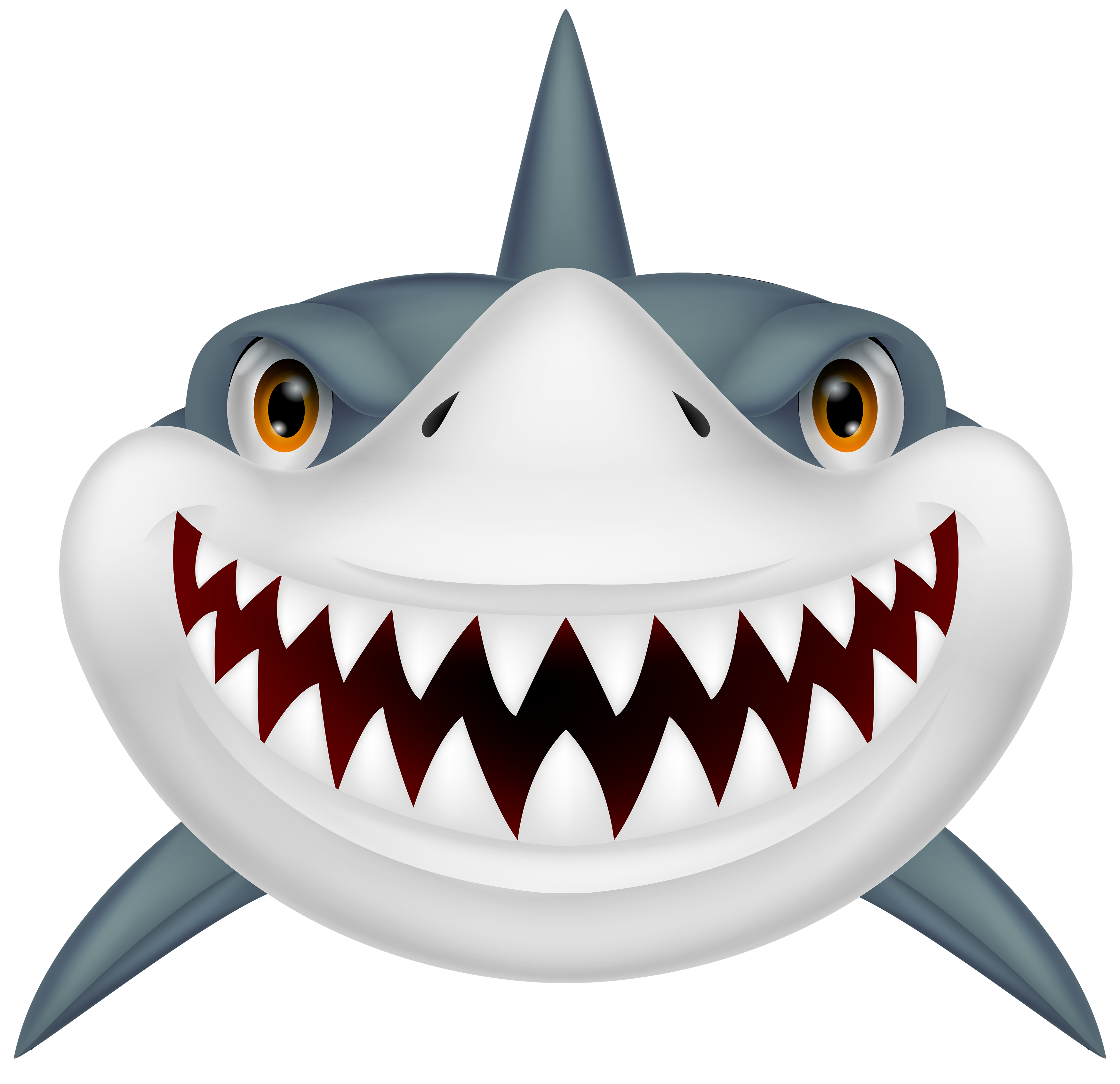 Shark clip art black and white free clipart image 4
