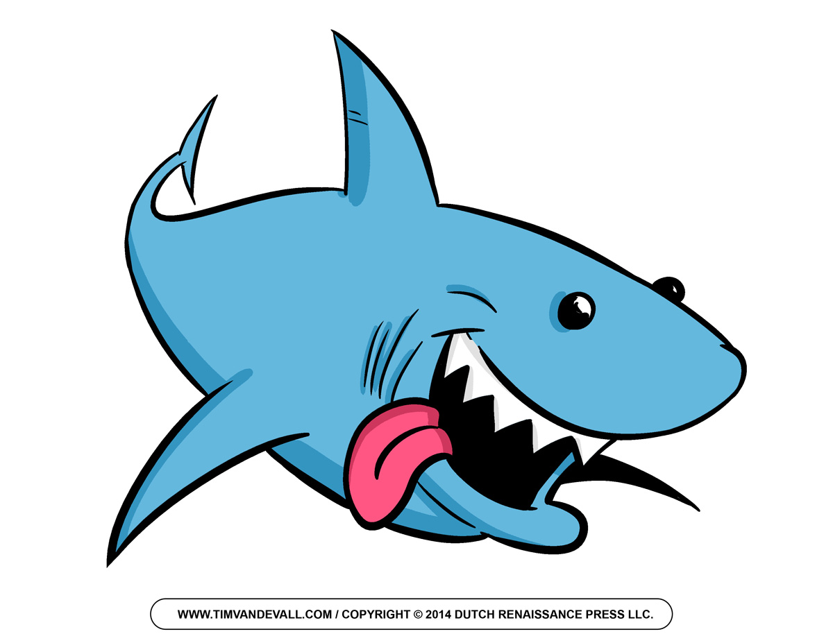 swimming shark. Size: 51 Kb