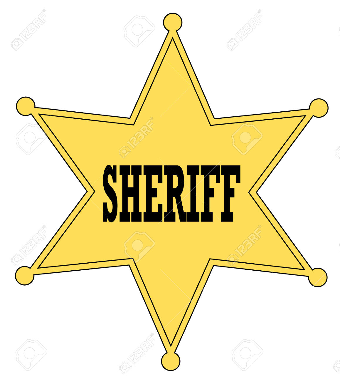 Sheriff Badge Clipart