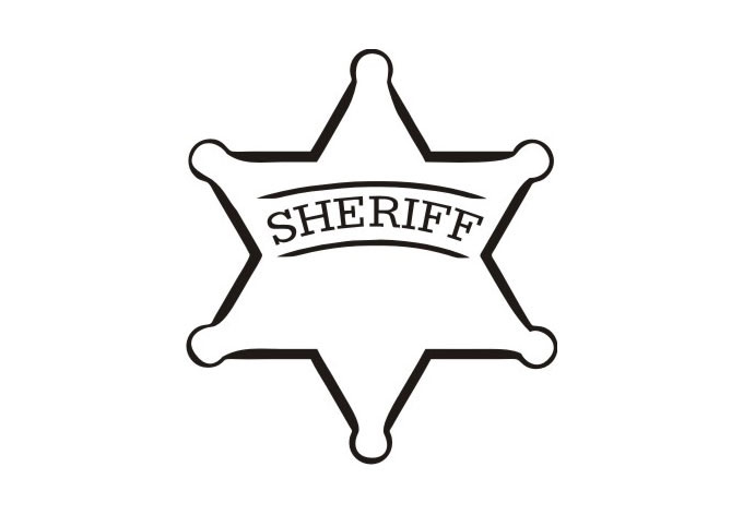 Sheriff Badge Wall Decal Cool Vinyl Art For Boys