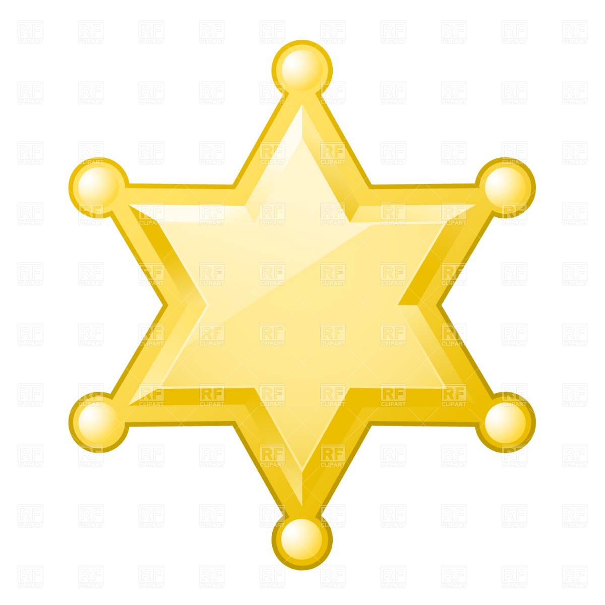 Star / Sheriff Badges - Clipa