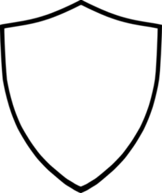 Shield Clipart Black And White .