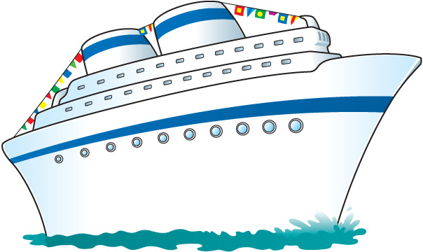 ... Cruise Ship with ocean li