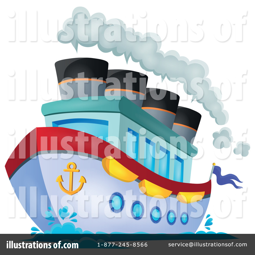 Royalty-Free (RF) Cruise Ship Clipart Illustration #1322241 by visekart