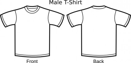 Shirt Template Clip Art Free  - White T Shirt Clipart