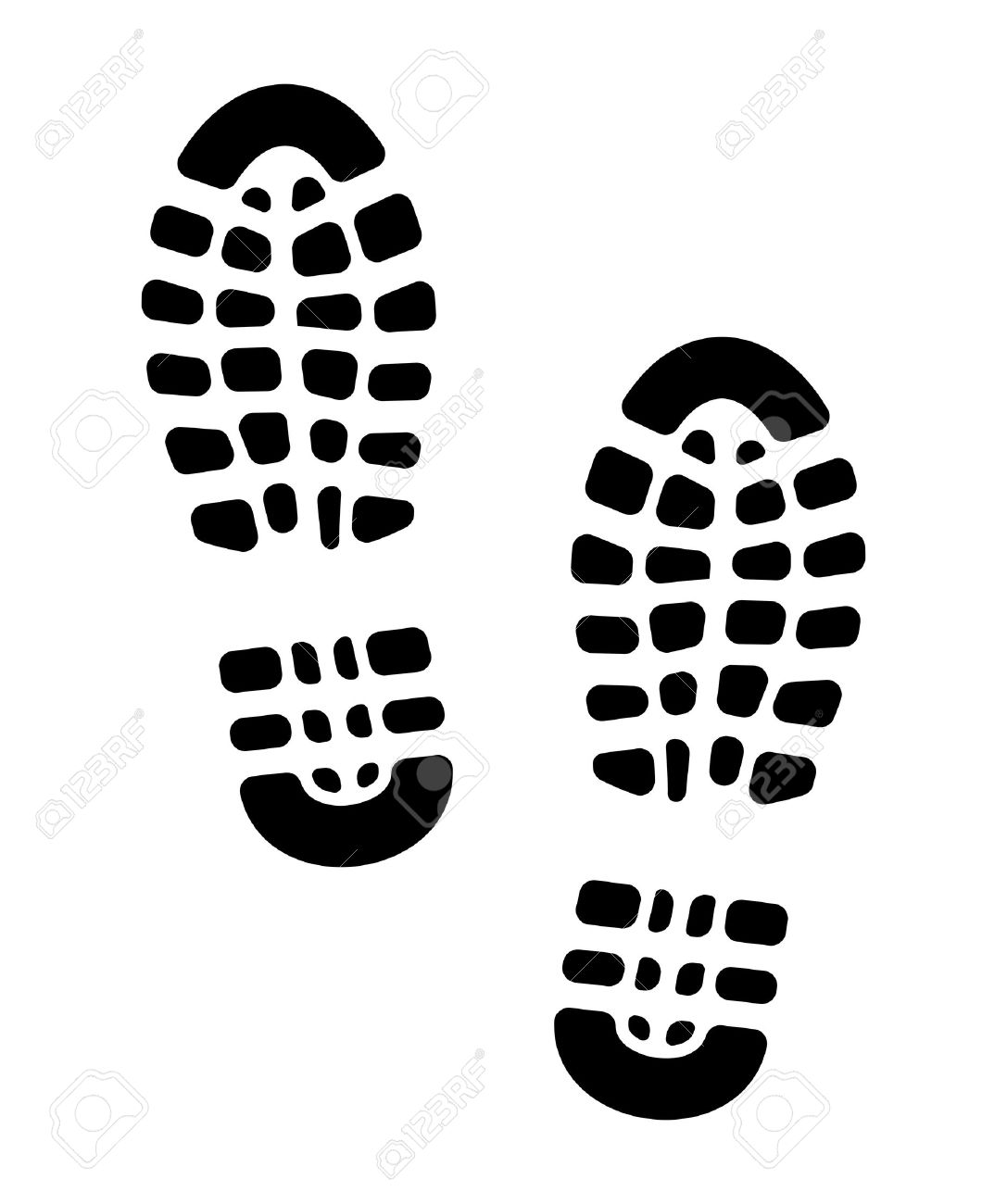 boots shoes shoe print clip a