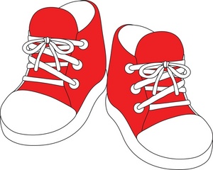 Green sneakers clipart web