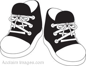 Clip Art Of A Pair Of Colorfu