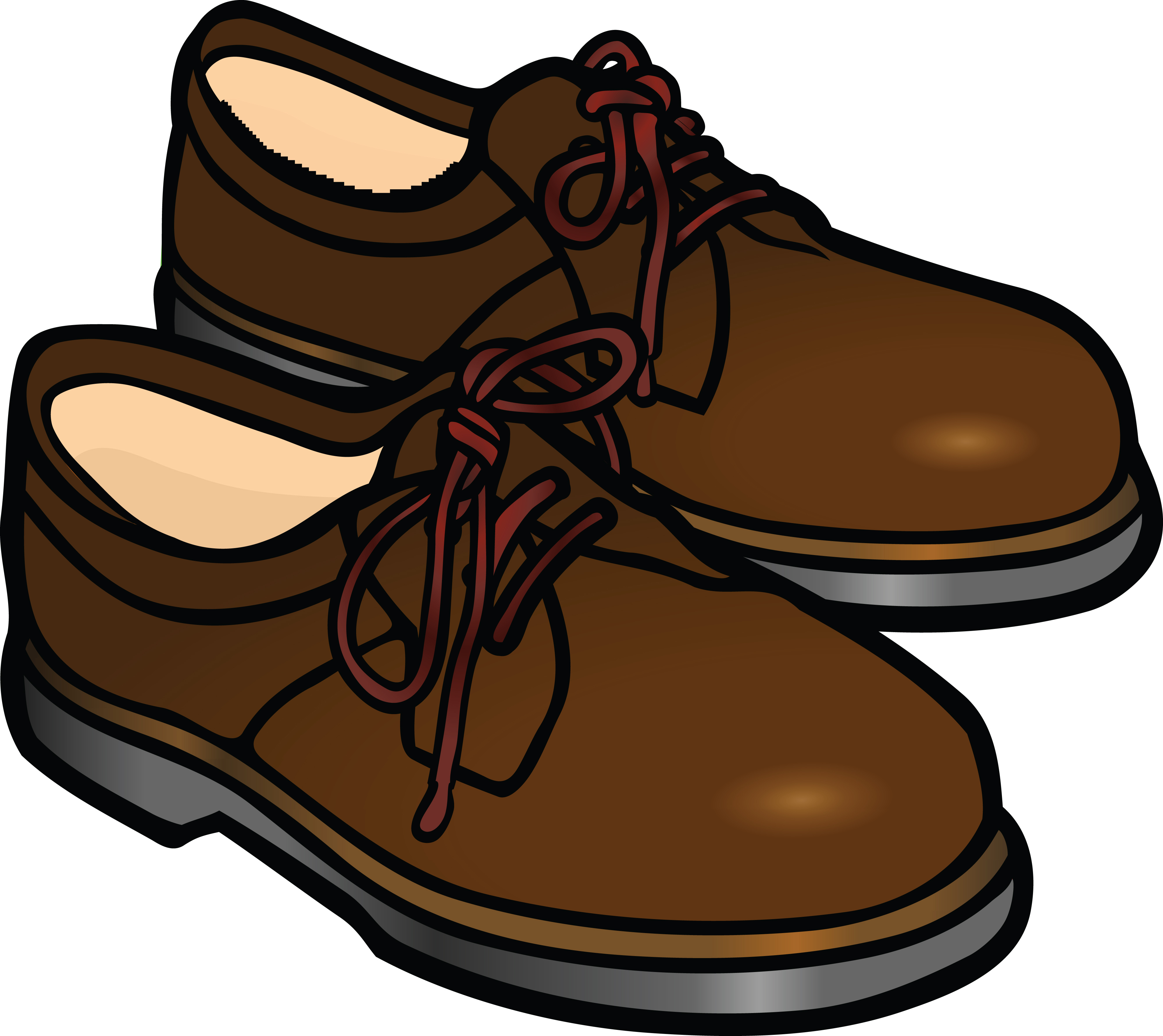 Free Clipart Of A pair of mens shoes