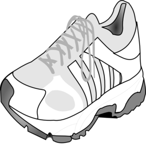 running shoes clipart