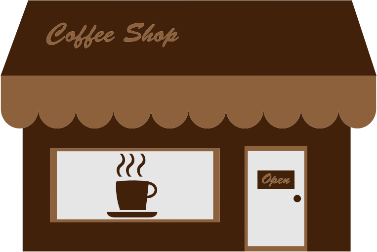 ... A coffee shop - illustrat