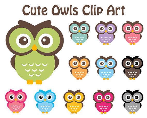 Shop outside the big box, wit - Cute Owl Clipart
