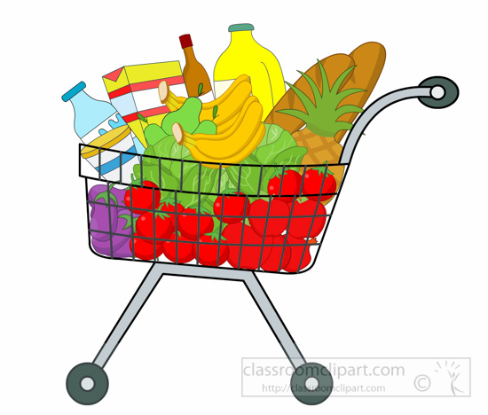Full Grocery Cart Clipart Sho