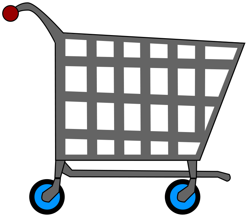 Shopping Cart Image Png - Grocery Cart Clipart