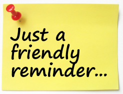 Showing Gallery For Friendly Reminder Clip Art