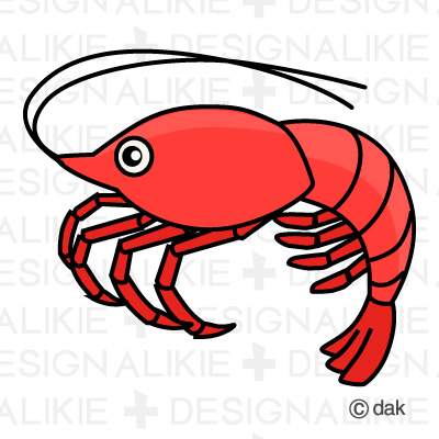 cooked shrimp clipart