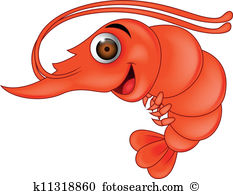 Shrimp cartoon - Clipart Shrimp